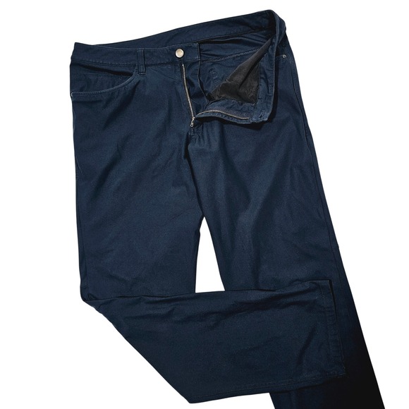 lululemon athletica Other - Lululemon ABC Pants Mens 34x31 Navy Blue Straight Technical Commuter Activewear